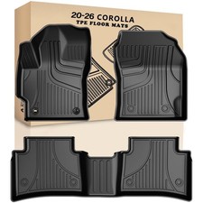 AOMSAZTO Car Floor Mats Toyota Corolla Sedan 20-25 Heavy Duty TPE All-Weather