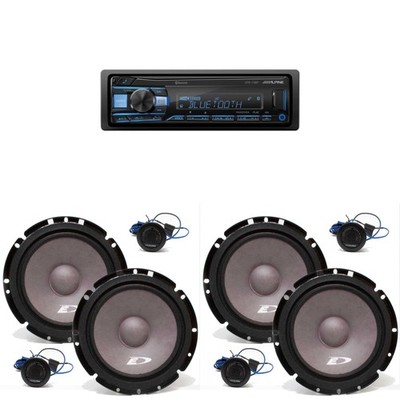 Alpine UTE-73BT Bluetooth  Multimedia Receiver (Does Not Play CDs) with Two P...