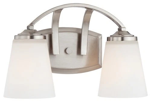 Minka Lavery 6962 Overland Park 2 Light 13"W Vantage Bathroom - Nickel - Picture 5 of 5