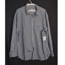 NEW American Eagle AE77 Men's Large Premium Poplin Button Up Dress Shirt NWT