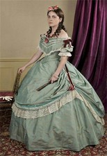 1860s Victorian Prom Dresses Princess Civil War Southern Belle Dress Ball Gown