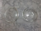 Lot of 2 Vintage Pyrex Casserole Glass Bowls #023, 1-1/2 Qt And 221, 8-1/4"