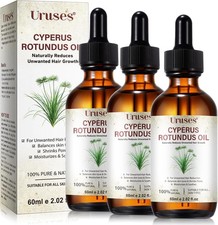 3Pack Cyperus Rotundus Oil, Natural Cyperus Rotundus Oil for Hair Removal, Reduc