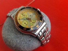 OROLOGIO Pryngeps Jamaica Sport CR807 Chrono Quadrante Giallo Acciaio Cronografo