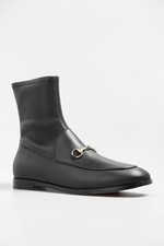 NIB Gucci Jordaan Horsebit Ankle Boots Black ...