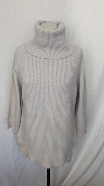 Women Jigsaw Turtleneck Grey Wool 36 / S / 44