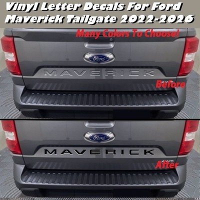 For 2022-2026 Ford Maverick Tailgate Letter Overlay Decals Insert Inlay