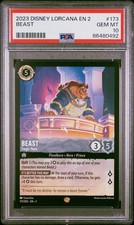 2023 DISNEY LORCANA EN 2-RISE OF THE FLOODBORN 173 BEAST - TRAGIC HERO PSA 10