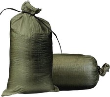 50 Green Heavy Duty Sand Bags Flood Protection Sacks 100% Recyclable