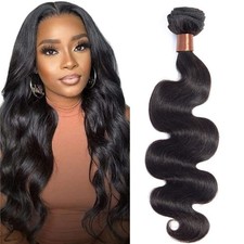 Angie Queen Body Wave Bundles 24 Inch Brazilian Virgin Remy Hair Natural Black