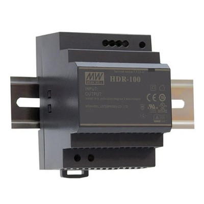 MEAN WELL POWER SUPPLY HDR-100-24N 24vdc, 100W, 4,2A, 85~264Vac