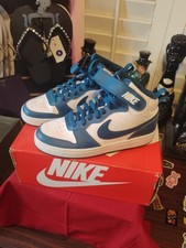 Nike Court Borough 2 Mid White Marina - Size 5.5Y CD7782-108