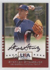 2008 Upper Deck Timeline USA Baseball Signatures Stephen Strasburg Auto uk2