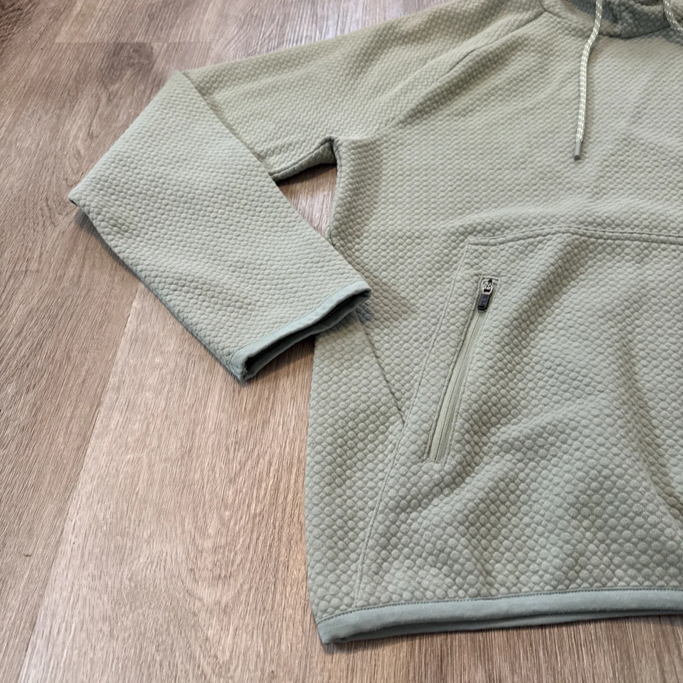 FLX Travel Hoodie Women’s Olive Green Size Large Zip Kangaroo Pockets - Image 2 of 4