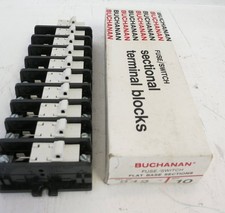 Buchanan Fuse/Switch 342 Sectional Terminal Blocks for 10 sections