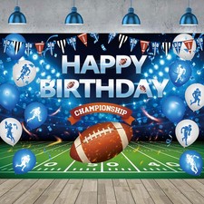 Football Happy Backdrop 8x6FT Football Sports Themed Photography Background B...