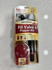 (1) NEW Korky Universal Fill Valve & Flapper Kit - 818MP - SEALED - Made in USA!