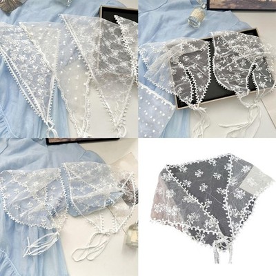 Korean Style Headscarf Fashion Head Wrap Embroidered Hairpieces Fashion Bandanas