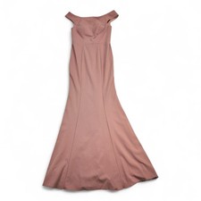 Azazie Nicolina Dusty Rose Off-Shoulder Mermaid Prom Dress Sz 4