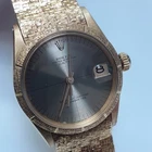 Vintage Rolex Midsize 31 mm Zephyr 18K Yellow Gold Watch 6636 / 6627 Circa 1963