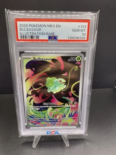 Pokémon Bulbasaur 133/132 Me01: Mega Evolution IR PSA 10 GEM