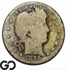 1896-O Barber Quarter, Much Better New Orleans Issue