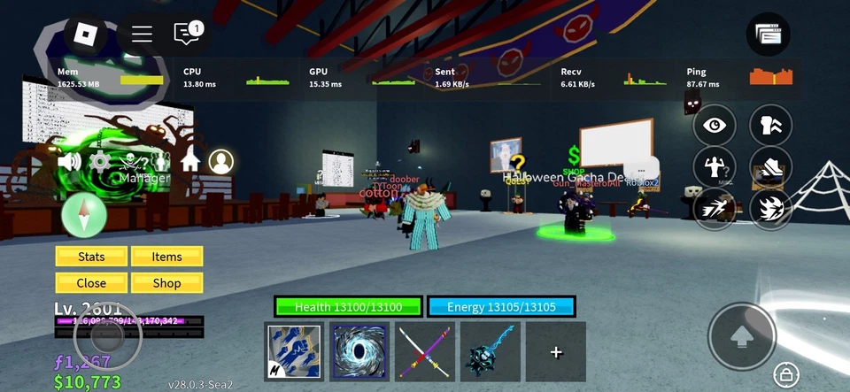 Venta Blox Fruits Cuenta V4 Carreras Nivel Máximo 2601 Perm Frutas y Juegos Pases Foto 2 de 4