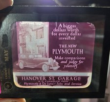 1931 Plymouth De Soto Hanover Garage Lebanon Automobile Advertising Slides