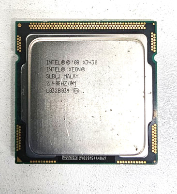 Intel Xeon 08 X3430 SLBLJ MALAY 2.40 GHz/8M Processor L032B034 Tested.