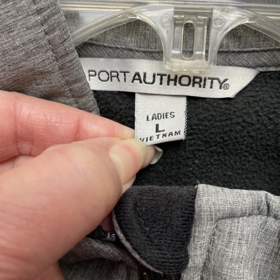 Enterprise Rent-a-Car Jacket Womens L Gray Full Zip Employee Uniform Performance - Image 3 of 4