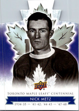 2017 UD Maple Leafs Centennial Nick Metz #24 Toronto Maple Leafs