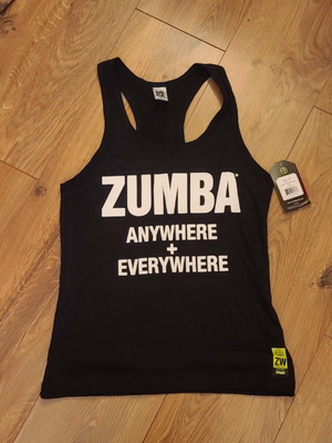 NEU ZUMBA Gr.M 'Everywhere' Ripped TANK SHIRT TOP 
