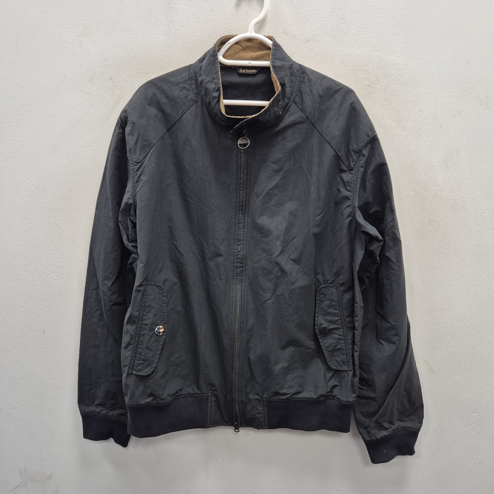 Chaqueta Abrigo Barbour Steve Mcqueen Rectificador Ligero Motociclista Azul Marino Talla XL