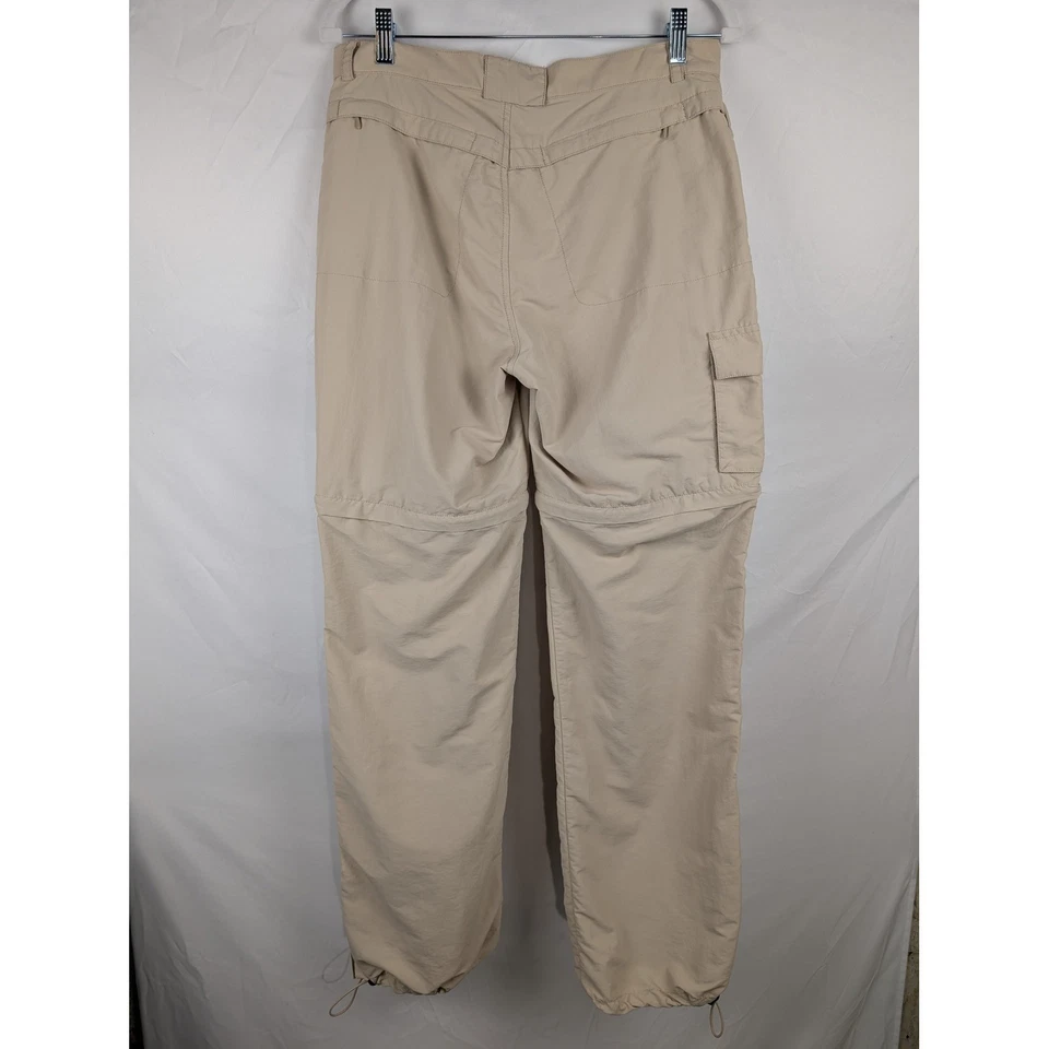 Pantalones cargo convertibles Y2K Eddie Bauer de colección 10 grandes beige tostado senderismo al aire libre Foto 2 de 4