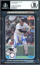 Wade Boggs Gem Mint 10 Beckett BAS Signed 1987 Donruss All Stars Autographed