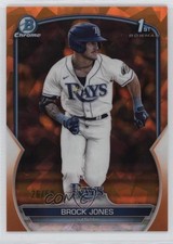2023 Bowman Sapphire Edition Chrome Prospects Orange 26/50 Brock Jones 09an