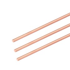 3Pcs 99.99 Pure Copper Round Rod, 1.6mm / 0.06" Dia 10.2" Length for DIY