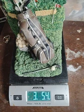 Golf Club Book Ends Golf Bag Clubs Golf Balls Heavy Weight Resin Book Ends 6.2 P