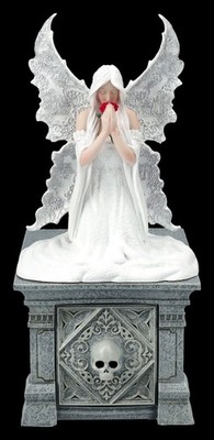 Schatulle Anne Stokes-Only Love Remains-Engel Fantasy Gothic Deko-H 20 cm