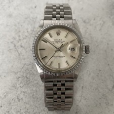 1978 Rolex Datejust Oyster Perpetual 1603 Engine Turned Bezel Watch