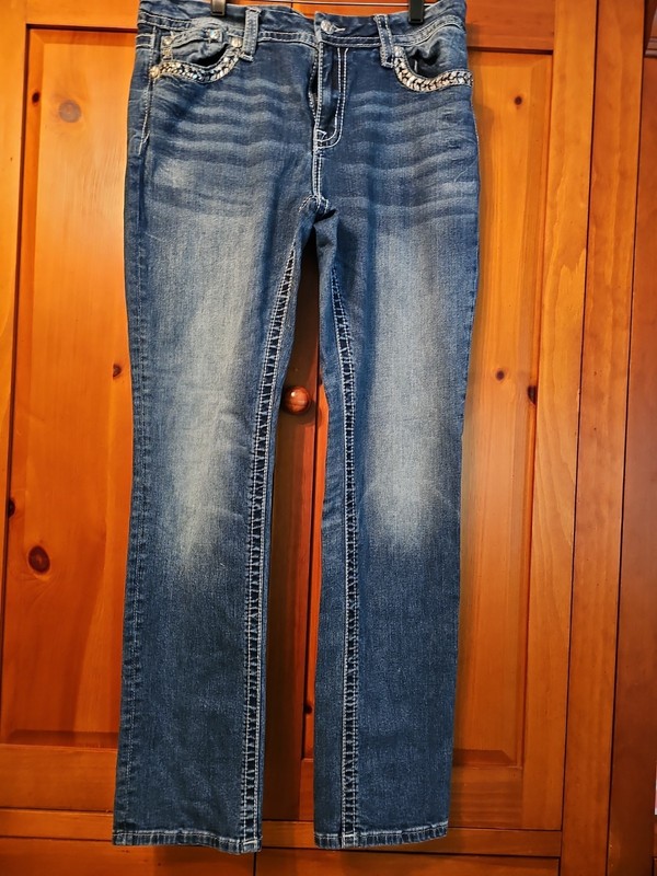 Miss ME Jeans Medium Wash Mid-rise 31/30