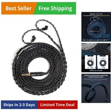 2M Long Recessed 2Pin IEM Cable, in Ear Monitor Replacement Earphone Cable, K...
