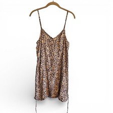 American Eagle Floral Button-Front V-Neck Mini Dress Black White