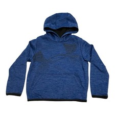 Under Armour Boys' Blue Coldgear Hoodie with Logo Youth Size Small