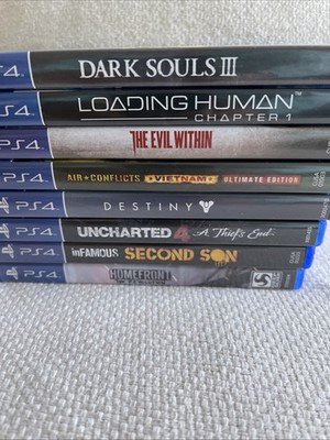 Lot of 8 PS4 Games-The Evil Within, Dark Souls III, Homefront, Second Son