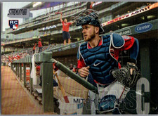 2018 Topps Stadium Club #295 Mitch Garver Minnesota Twins Rookie Card. rookie card picture