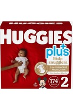 Huggies Little Snugglers Plus Diapers Size 2 - 174 Count  