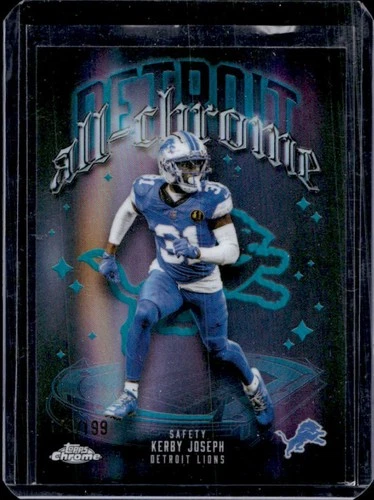 2025 Topps Chrome Kerby Joseph All Team Aqua Refractor #/199 Lions