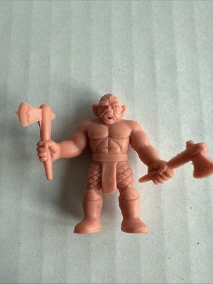 80s M.U.S.C.L.E. Men Kinnikuman Flesh Color 2'' Black Tomahawk Figure #145 Mattel