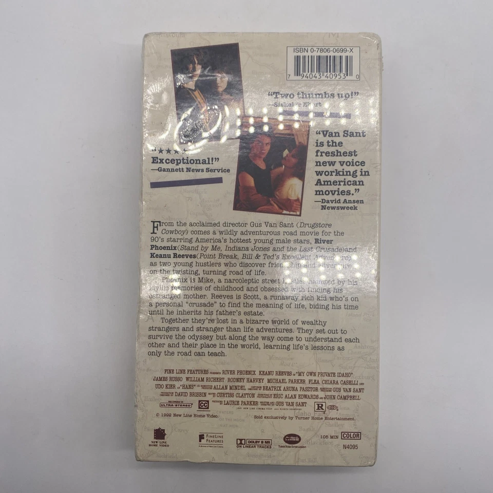 My Own Private Idaho VHS 1992 New Sealed River Phoenix Keanu Reeves Foto 2 de 4